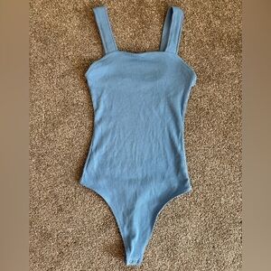 American Eagle Square Neck Plush Tank Bodysuit
